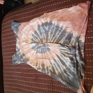 Hippie rose tie dye tank top